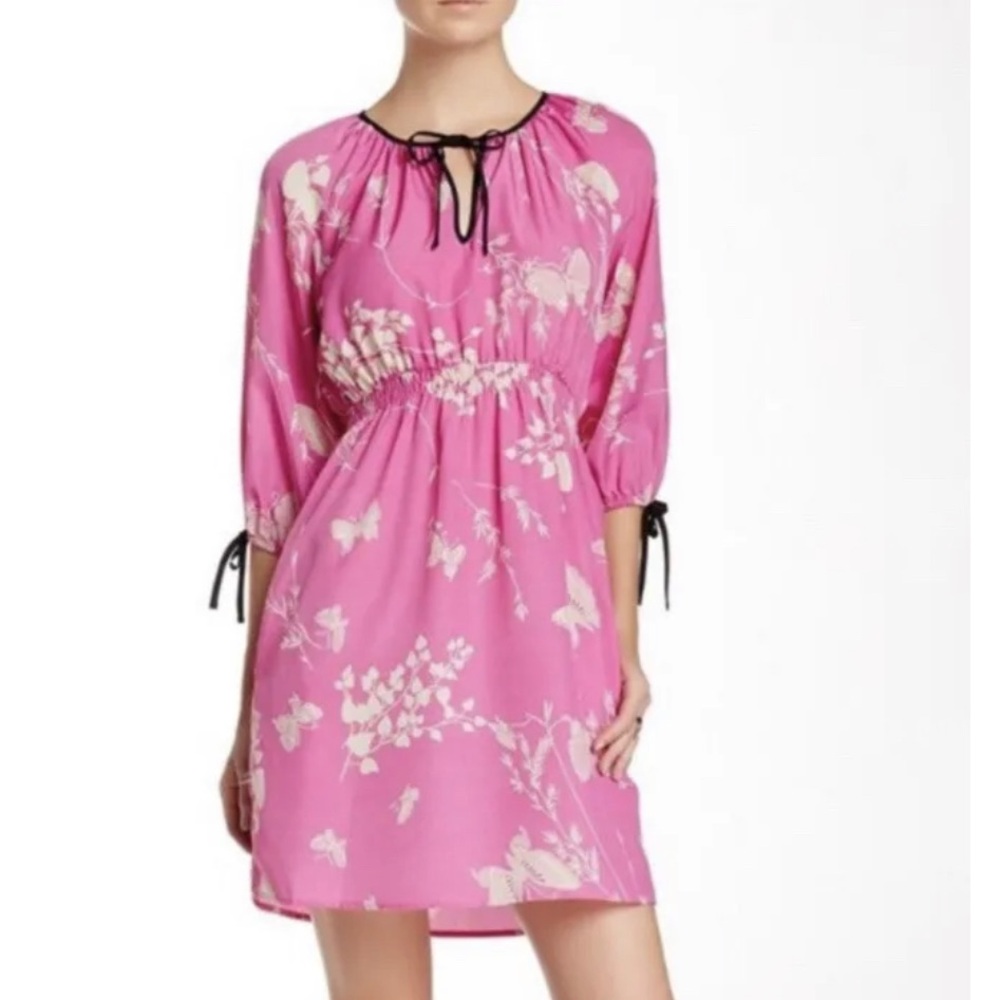 Yumi Kim pink butterfly Jeanette Dress Small Anthropologie